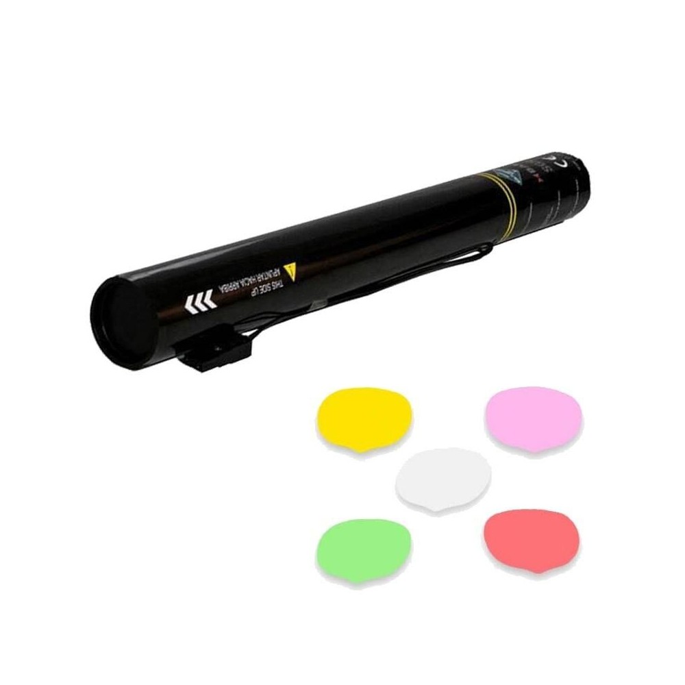 lanzador eléctrico confeti pétalos papel