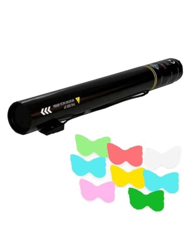 lanzador eléctrico confeti mariposas papel