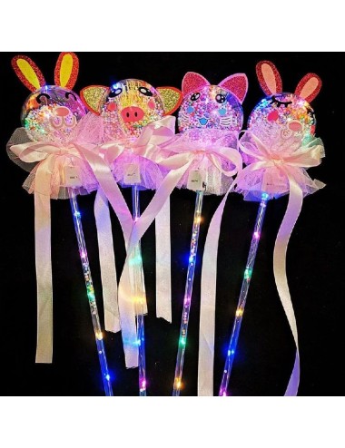 varita led bola mágica y lazo
