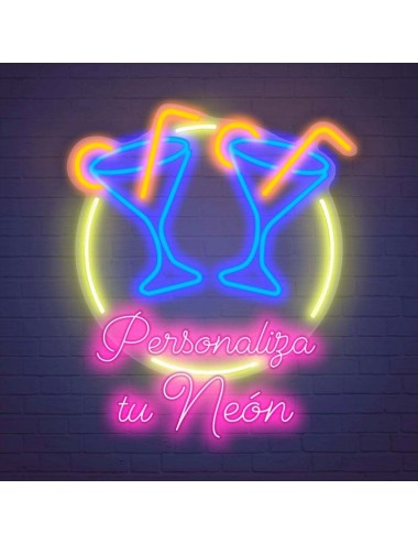 neón personalizado logo y texto