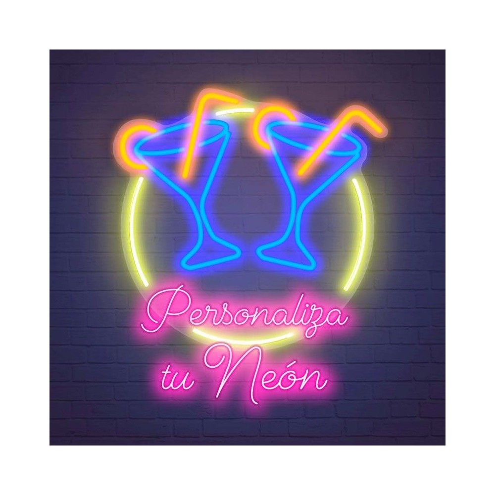 neón personalizado logo y texto