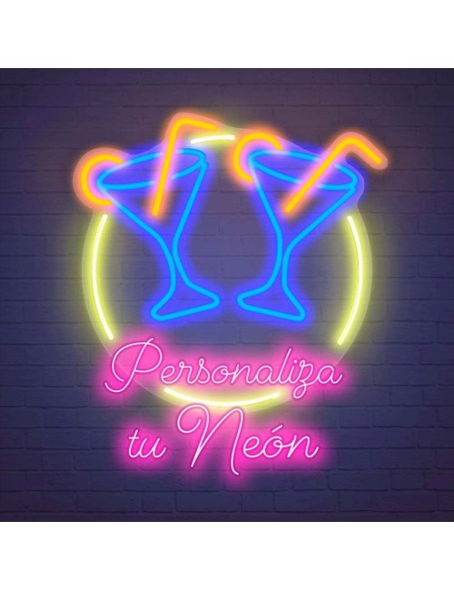 neón personalizado logo y texto