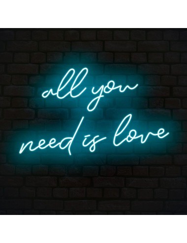 cartel neón all you need is love