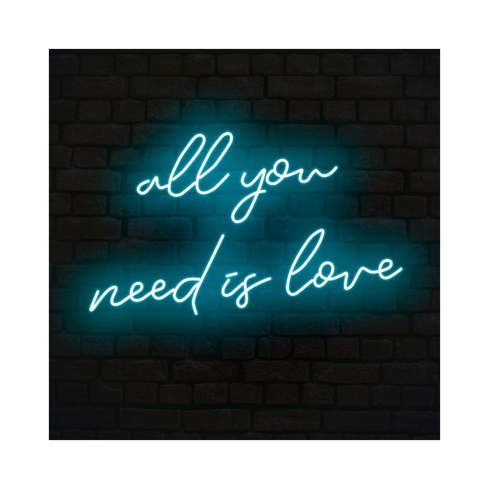 cartel neón all you need is love