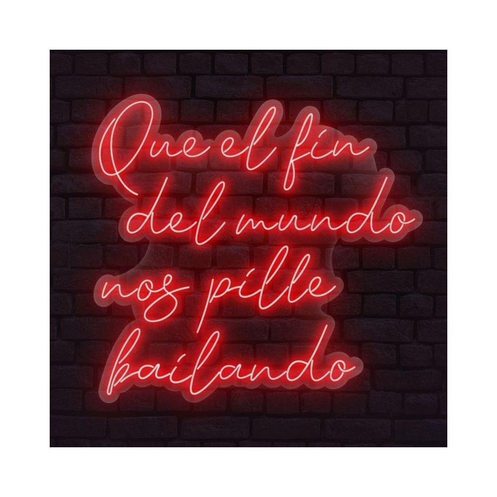 cartel neón fin del mundo