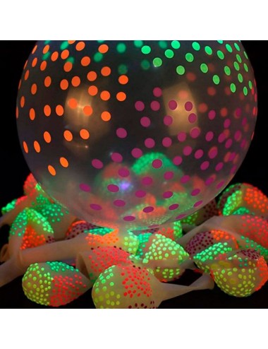 globos uv lunares transparente