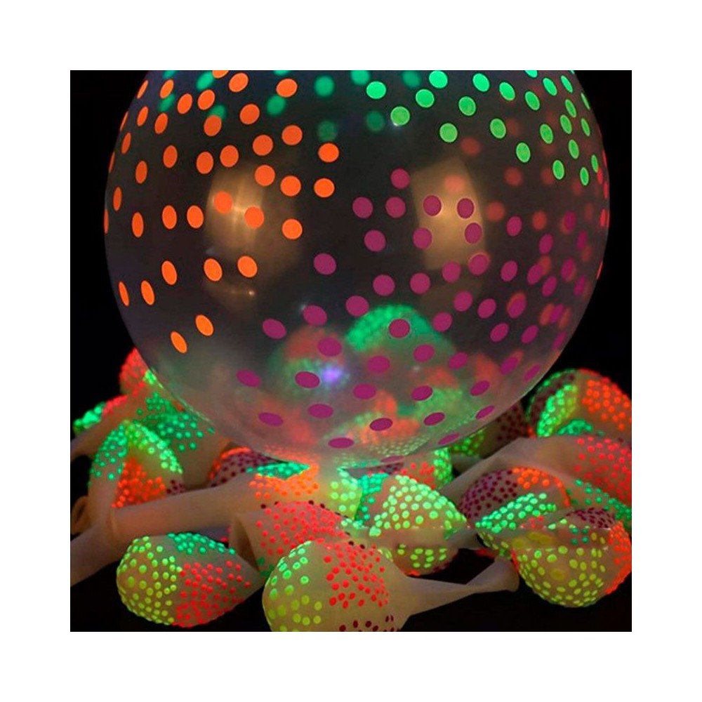 globos uv lunares transparente