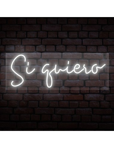 cartel neón sí quiero