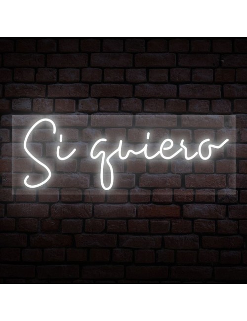 cartel neón sí quiero