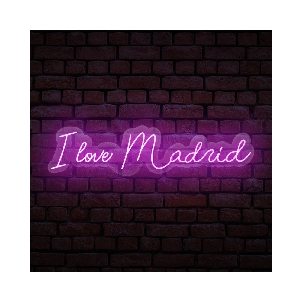 cartel neón I love Madrid