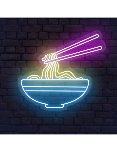cartel neón ramen
