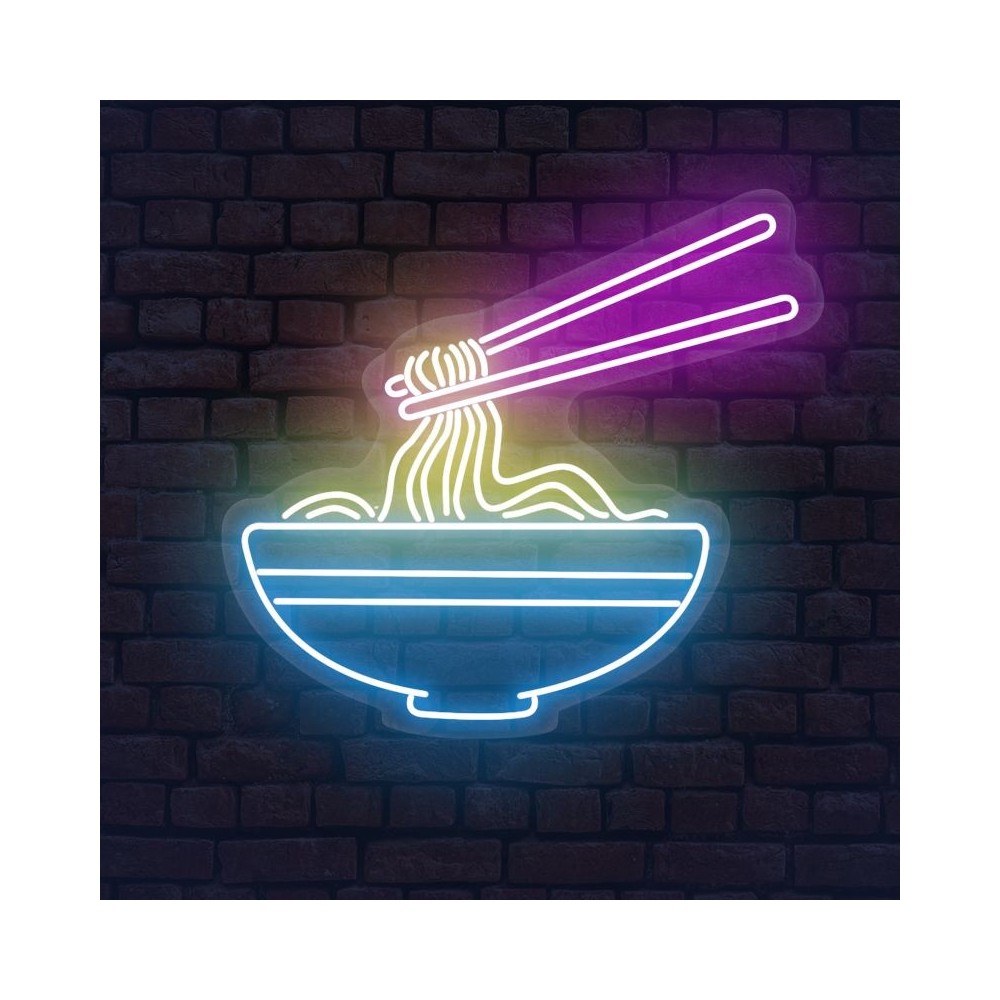 cartel neón ramen