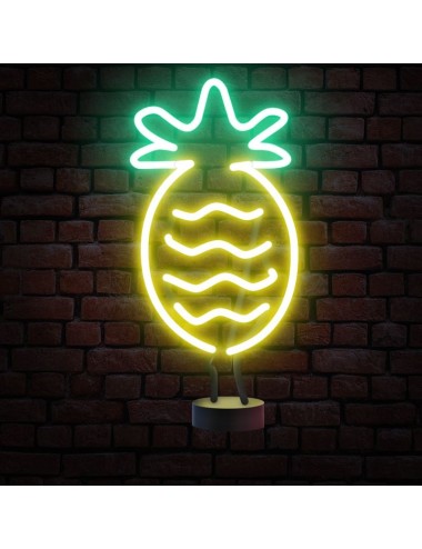 lámpara neón piña