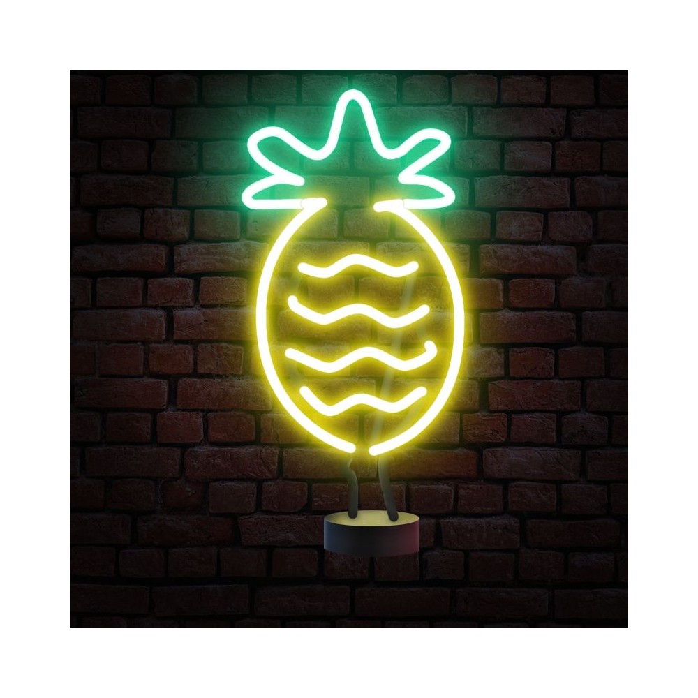 lámpara neón piña