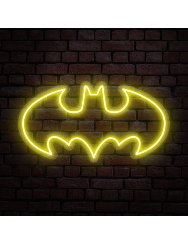 cartel neón batman clásico
