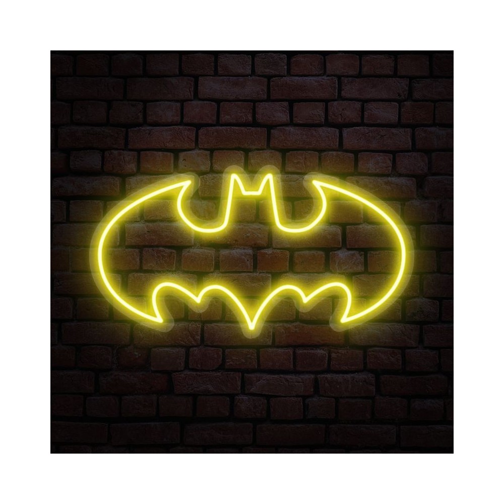 cartel neón batman clásico
