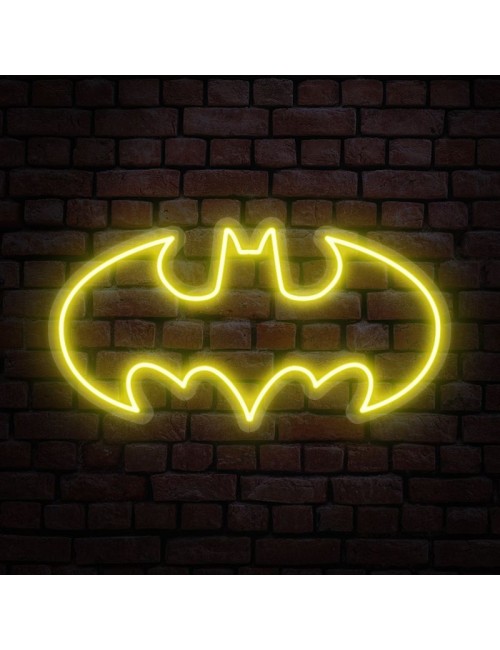 cartel neón batman clásico