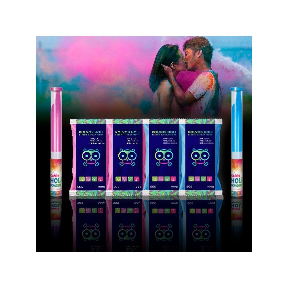 pack polvos holi parejas
