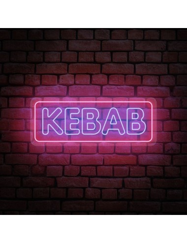 cartel neón kebab