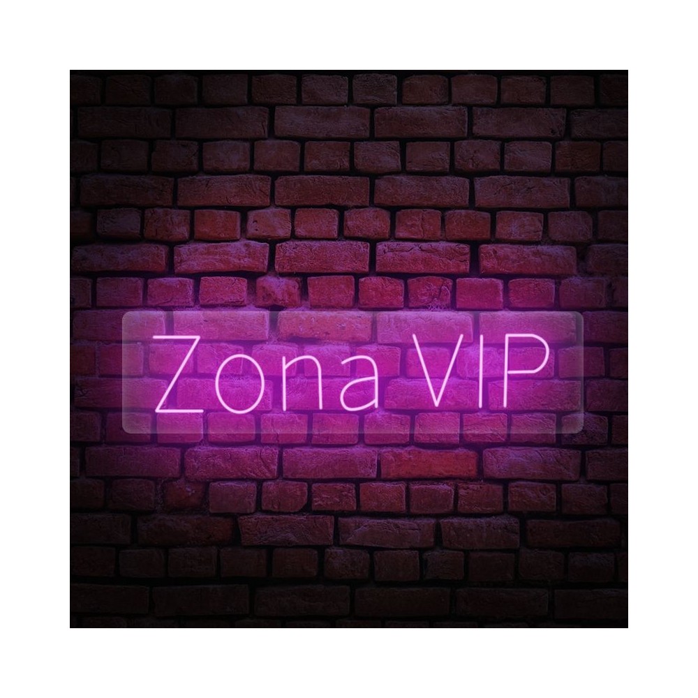 cartel neón Zona VIP