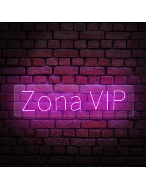 cartel neón Zona VIP