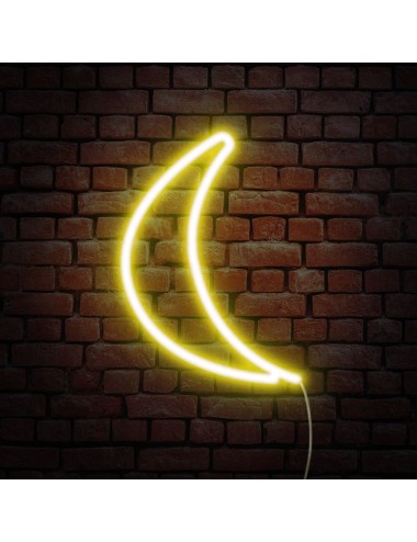 lámpara neón luna