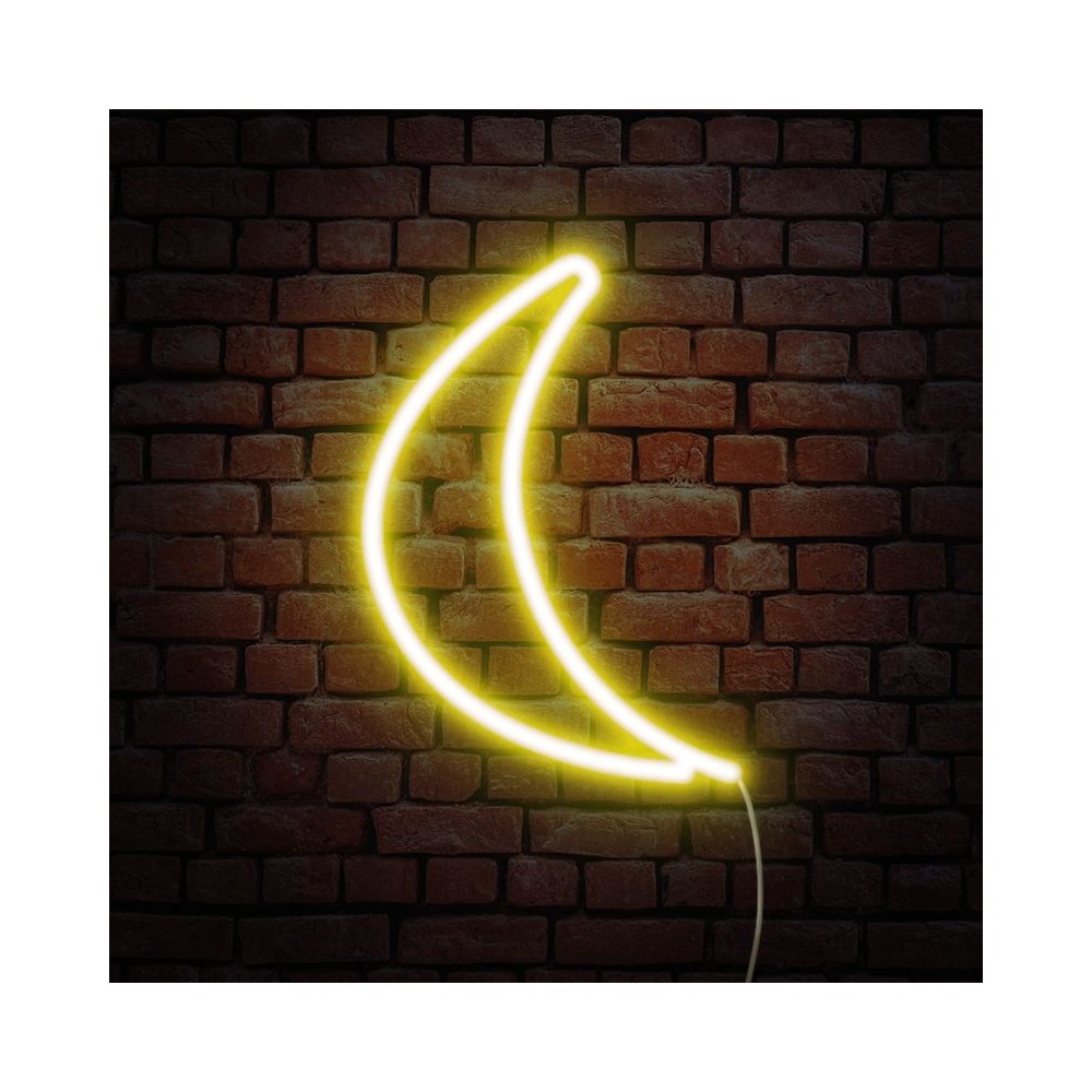 lámpara neón luna