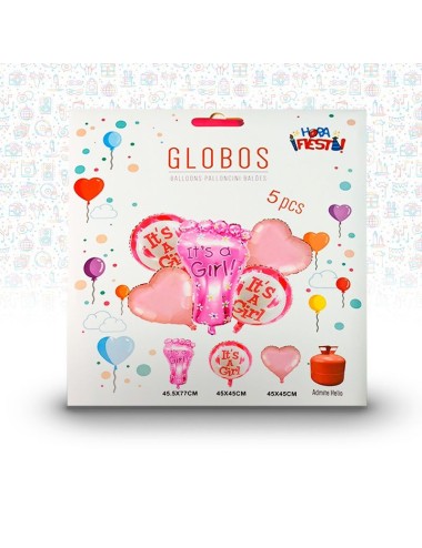 pack gender reveal pie azul