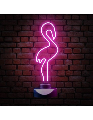 lámpara neón flamenco