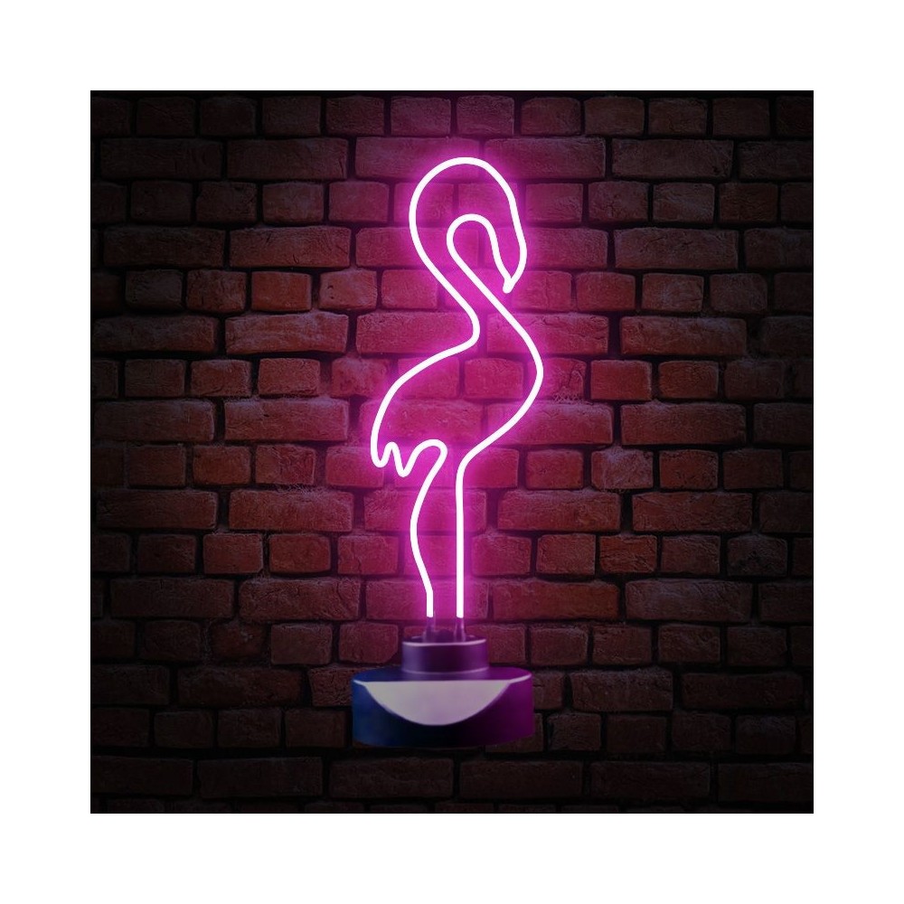 lámpara neón flamenco