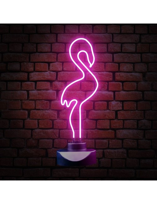 lámpara neón flamenco