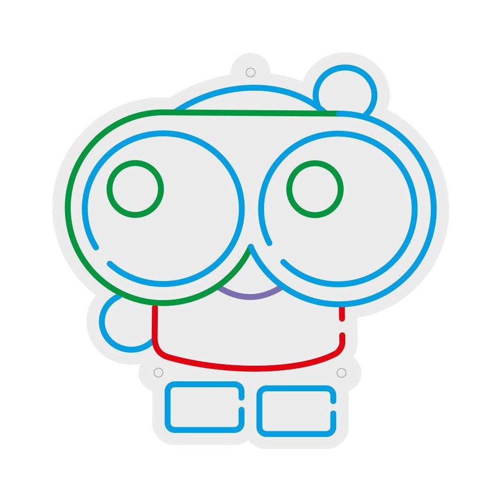 diseño vector cartel neón