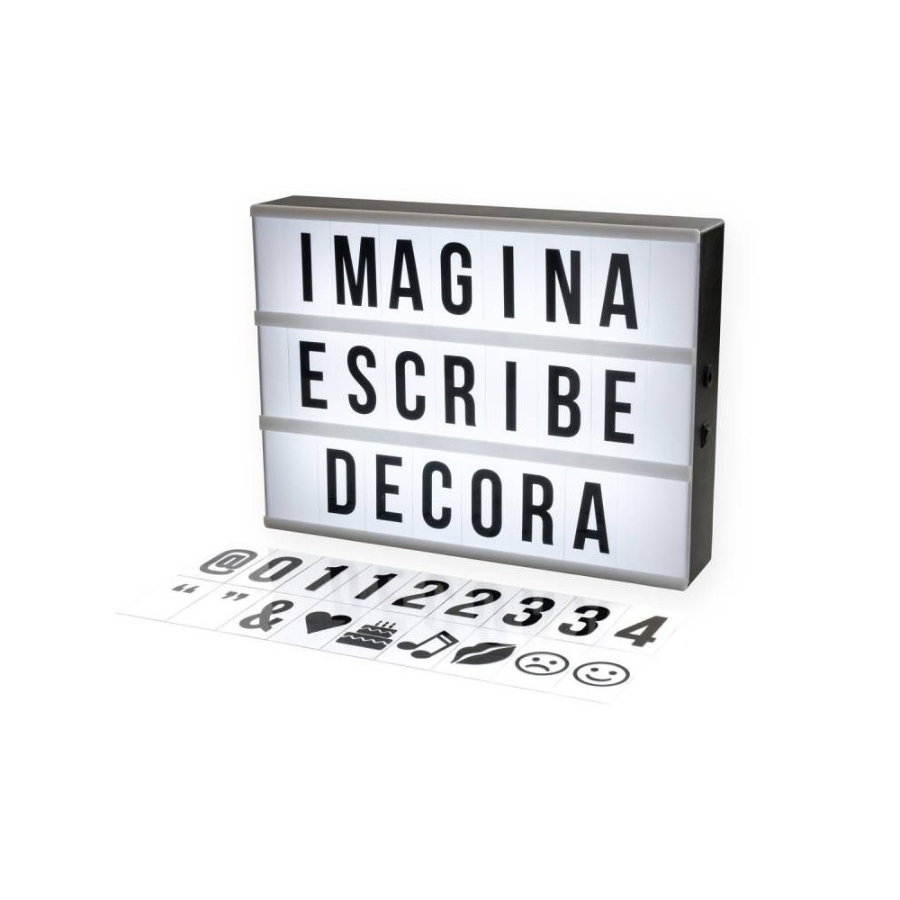 caja luminosa mensajes