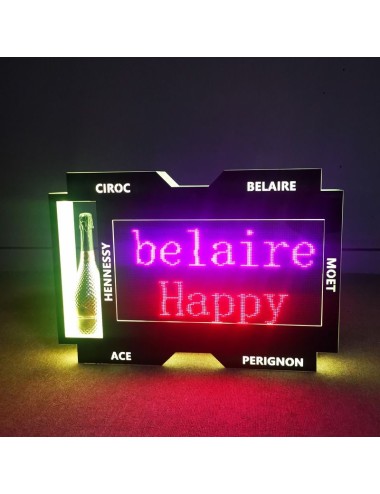 caja luz programable para botellas