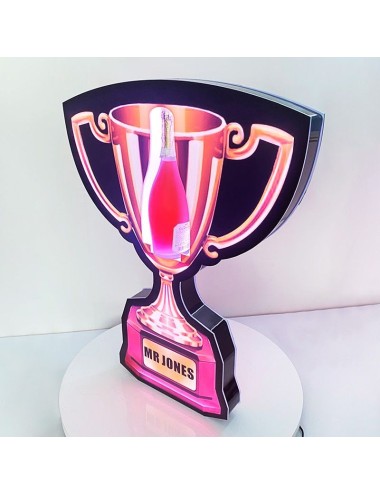 trofeo luminoso botellas