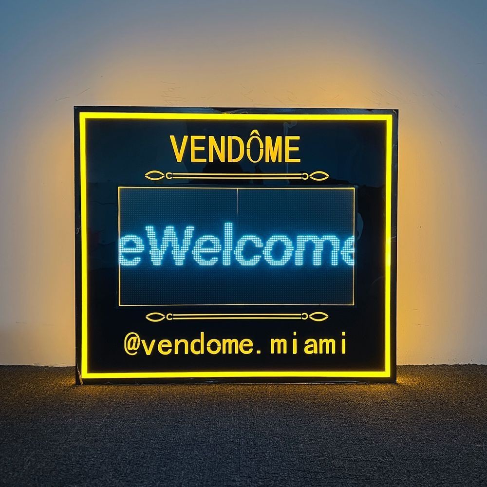 letrero luminosos programable fiestas