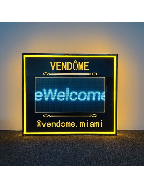 letrero luminosos programable fiestas