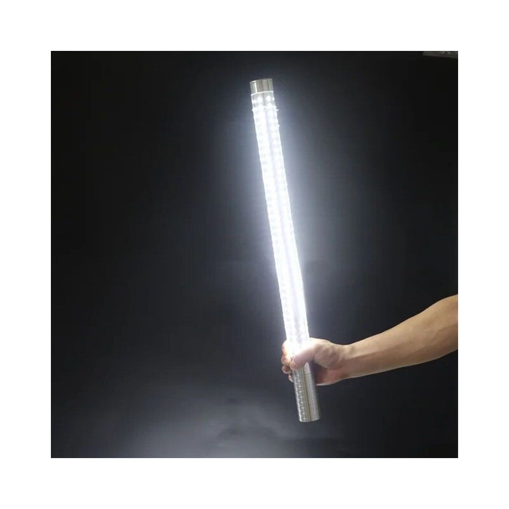 Bengalas LED plateadas 60 cm