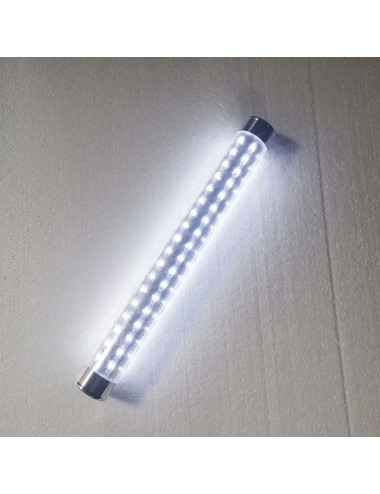 Bengalas LED plateadas 60 cm