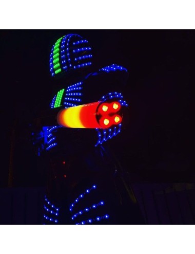 Robot LED con Pistola Megatrón: Alquiler para Fiestas