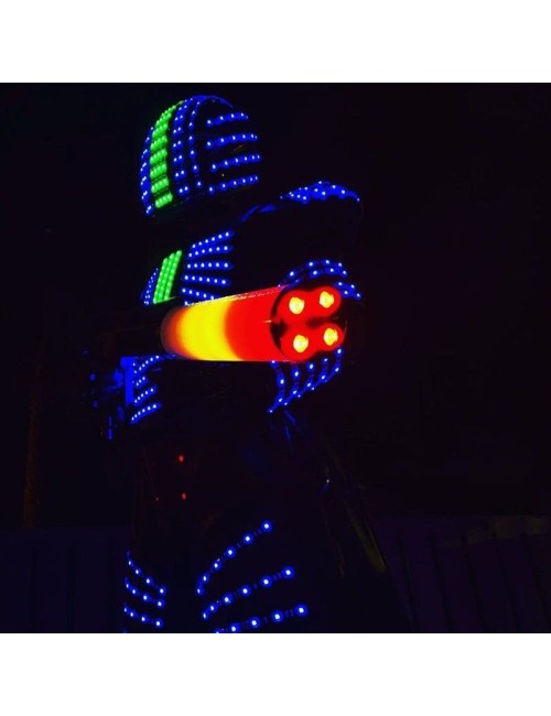 Robot LED con Pistola Megatrón: Alquiler para Fiestas