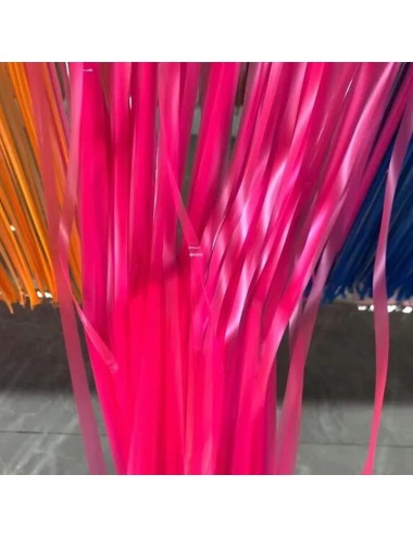 Cortina Flecos Neón UV rosa