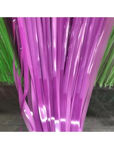 Cortina Flecos Neón UV morado