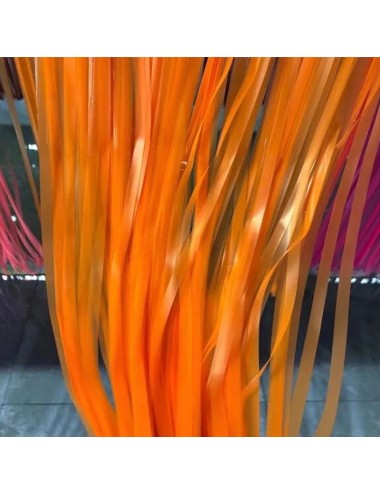 Cortina Flecos Neón UV naranja