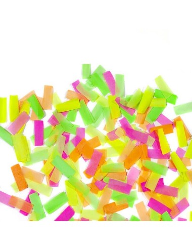 confeti fluorescente UV multicolor