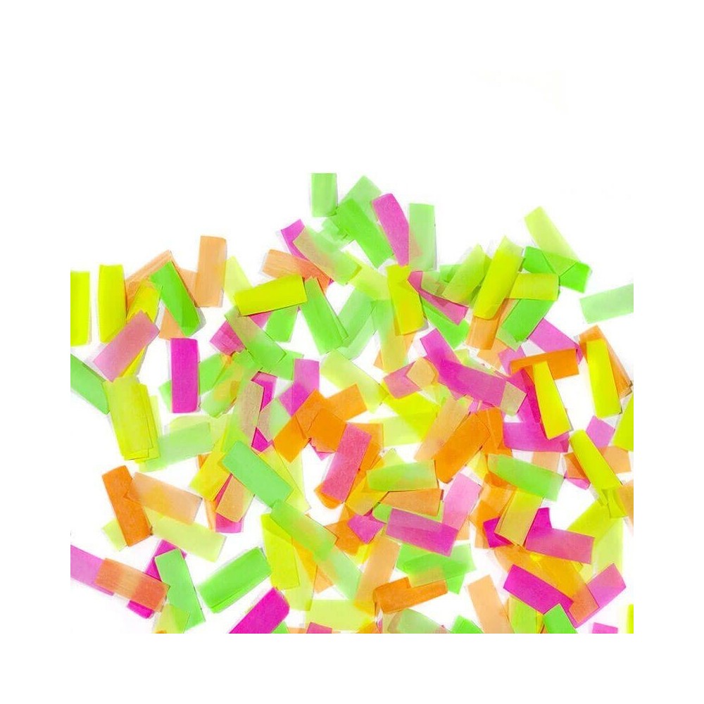 confeti fluorescente UV multicolor
