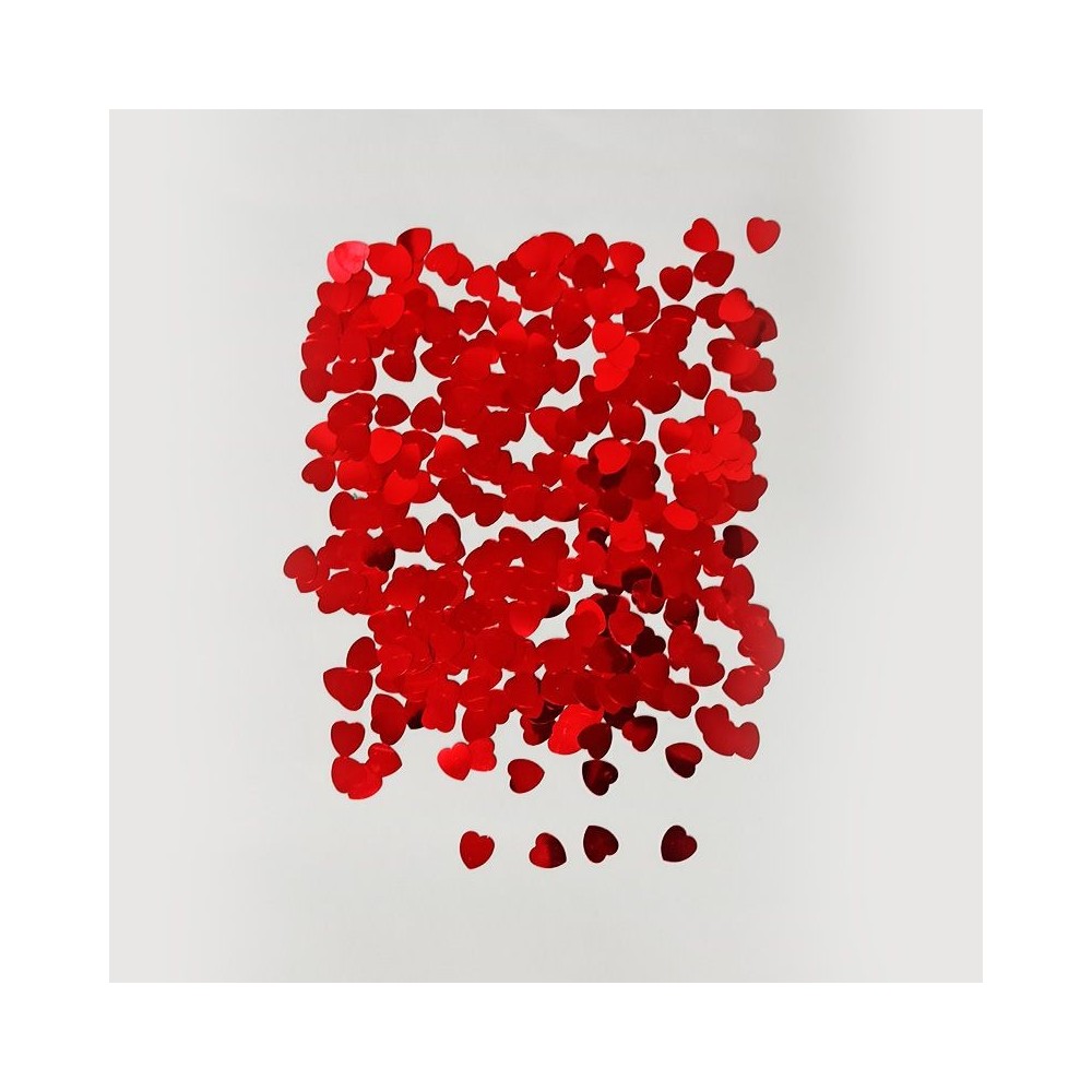 Bolsitas Confeti Metalizado Decorativo Corazones