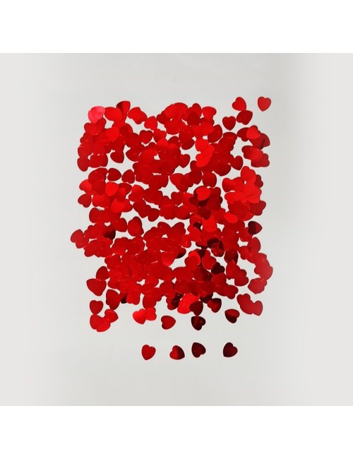 Bolsitas Confeti Metalizado Decorativo Corazones