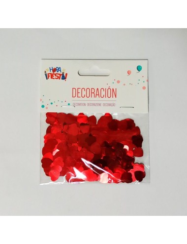 Bolsitas Confeti Metalizado Decorativo Corazones