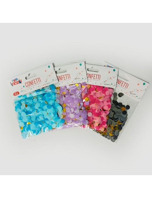 Bolsitas Confeti Redondo Pequeños Mix Papel y Metalizado